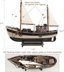 Sailingstory Wooden Fishing Boat Model Ship Model Sailboat Decor