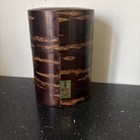 Kabazaiku Vintage Japanese Tea Caddy Canister Natural Wood Cherry Bark