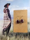 Amy Faust Red Glass Recycled Sterling Silver Earrings
