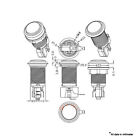 6pcs Electroplated Silver Led Lit Arcade Push Buttons Mame Multicade 12v