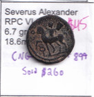 Very Scarce Severus Alexander Roman Rpc Vi 8774 Provincial Coin