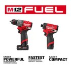 Milwaukee M12 Fuel 2-tool Combo Kit  3497-22  Hammer Drill impact Driver Kit