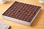 26x26cm Aluminum Brownie Divider Pan 100 Grid   Removable Baking Tray