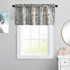  Kitchen Valances For Windows  1 Panel Linen Textured Decorative Valance 