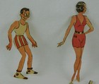 Vintage Lot 10  Paper Dolls Most 4  Tall 20  Outfits Newspaper 