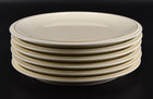Vintage Denby Energy Stoneware White Salad Plates 8 7 8  Set Of 6