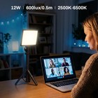 9 Inch Led Video Light 2500k6500k Camera Lamp Desk Stand Studio Gear