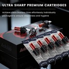 50 Pack Assorted Tattoo Cartridge Needles      12 Mixed Sizes  5rl  7rl  9rl  11rl