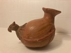 Rare Antique Pre-columbian Artifact Relic Bird Jar Sculpture Clay