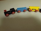 Genuine Brio Wooden Railway Rare Train Vintage 1980s Freight Train