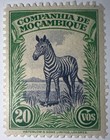 Travelstamps  1937 Mozambique Company  Stamps Scott  179 Zebra Mognh