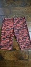 Men s Tyr Jammer Swim Bottom Orange Black Striped Orange Black Size 30