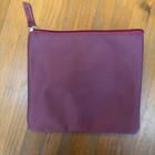 Tumi For Delta Airlines Pouch Bag Burgundy Plum Zipper Soft Sided Nylon 6x7   