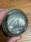 Vintage 1930s Rca Victor Nipper Dog Advertising Glass Paperweight Rare