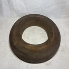 Antique Wooden Block Hat Brim Mold Millinery Form 6 3 4             