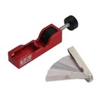 Lokocar Universal Spark Plug Gap Tool   32 Blades Steel Feeler Gauge Red Black
