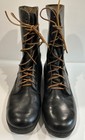 Vintage 1970   s Usa Men s Leather Pj Military Combat Boots Sz 10 5r Black  read 