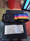 Adjustable Rainbow Stripe Luggage Strap belt With 3 Digit Combination Security