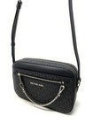 Michael Kors Jet Set Item Large East West Zip Chain Mk Crossbody Bag Black