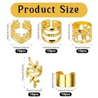 Tiesome 50 Pcs Dreadlock Beads Locs Accessories  Gold Hair Jewelry For Braids 