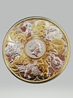 2021 Silver Queens Beasts Completer 2 Oz Coin  999 24k Gilded Collectors Edition