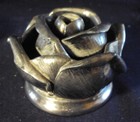 Wallace Silver Plate Flower Frog Large Heavy Rose Blossom Az
