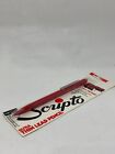 Vintage Scripto Ultra Thin Lead Red Barrel Pencil Pushpoint 0 7mm Hb Lead P679