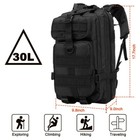 30l Outdoor Military Tactical Backpack Rucksack Camping Hiking Travel Bag Black