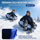 Inflatable Snow Tube Sled 48   heavy Duty Snow Tubes For Sledding With 3-in-1 F   