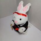 Gemmy Kung-fu Fighting Bunny Rabbit Animated Ninja Black Robe 11    Plush Works