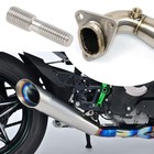 Yinettech 4pcs 304 Stainless Steel Exhaust Manifold Stud M8x1 25 To M10x1 5 R   