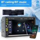7  2 Din Car Stereo Radio Mp5 Player Bluetooth Touch Screen Double With Camera