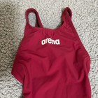 Arena Girl   s Powerskin Open Back Junior  Fbslob Deep Red Size 24