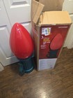 3 Ft  Battery Operated Led Jumbo Red Bulb Holiday Yard Decor Prop Home Accents
