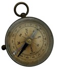 Antique German Maritime Pocket Compass Brass Casing Navigation Tool Vintage