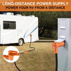 Nilight Rv Extension Cord 50ft 50 Amp With Adapter 30amp To 50amp 6 3 8 1 Gauge