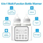 Baby Bottle Warmer 9-in-1 Breast Milk Food Heater Defrost For Twins Lcd 24h