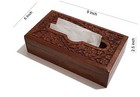 Handcrafted Wooden Tissue Box Napkin Holder Cover For Home  Office Pack Of 1 Pcs