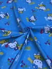 Hello Kitty Cotton Fabric  Cute Kitty W Bow  Teddy Bear   Quality 64   wide  Bty