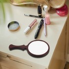 Hand Held Vintage Mirror Wood Mirrors Handheld Makeup Vanity Handled