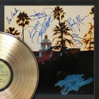 Eagles Hotel Californi Framed Black Wood Reproduction Signature Gold Lp Display