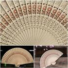 Folding Hand Held Fan Chinese Classic Bamboo Fan Folding Fans Carved Wooden C8x2