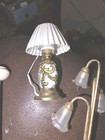 Dollhouse Miniature Electric Floor Lamp   Table Lamp Set