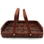 Antique Set Of Woven Splint Wood Gathering Baskets