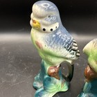 Vintage Parakeets Chirp Art Ceramic Birds Salt And Pepper Shakers Tropical