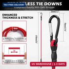 5-piece 24 Inch Bungee Cords With Carabiner Hooks  Heavy Duty Rubber Elastic Tie