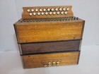 Vintage- Hohner Marca Pressed Wood C f Diatonic 29 Key Accordion Made In Germany