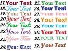 Custom Text Vinyl Lettering Sticker Decal Personalized Name Window Wall Car Door