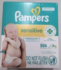 Pampers Sensitive Baby Wipes 6-pack Flip Top 504 Ct Wipes Clinically Proven New
