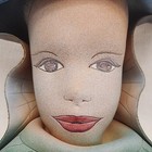 Wall Mask Leather Doug Gibson Lady Signed Hand Painted 1996 Disney Tag Decor Vtg